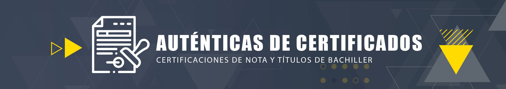 Auténticas de certificados